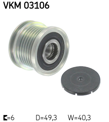 SKF Generátor szabadonfutó VKM03106_SKF